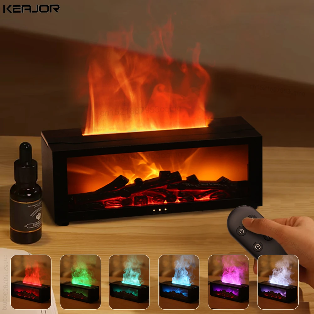 Aroma Humidifier Flame Essential Oil Diffuser